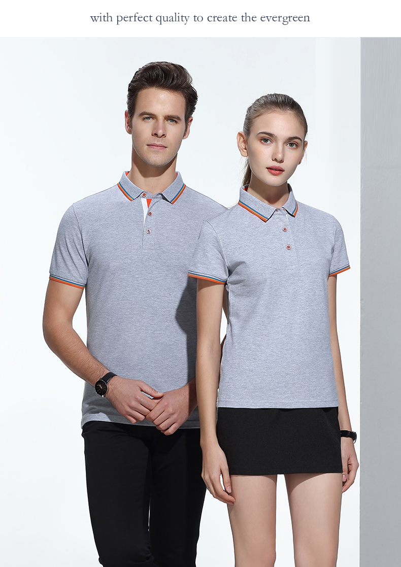 POLO衫短袖夏季運動上衣純棉翻領t恤1895#049