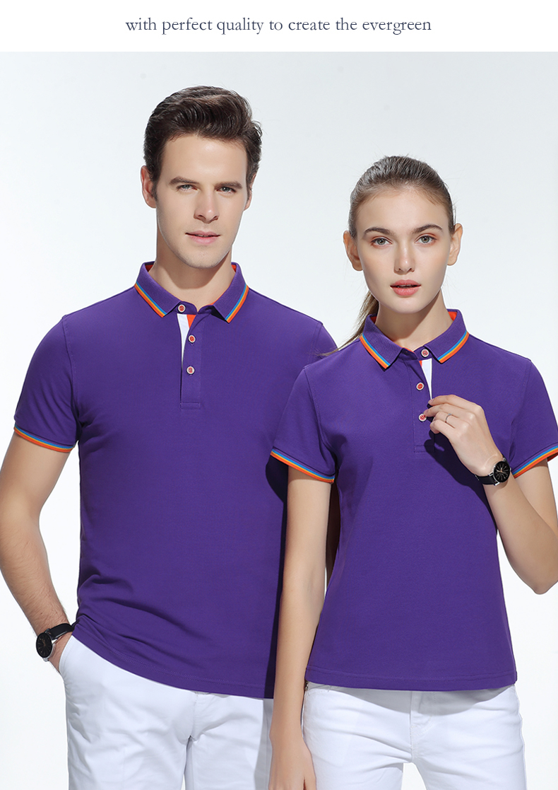 POLO衫短袖夏季運動上衣純棉翻領t恤1895#049